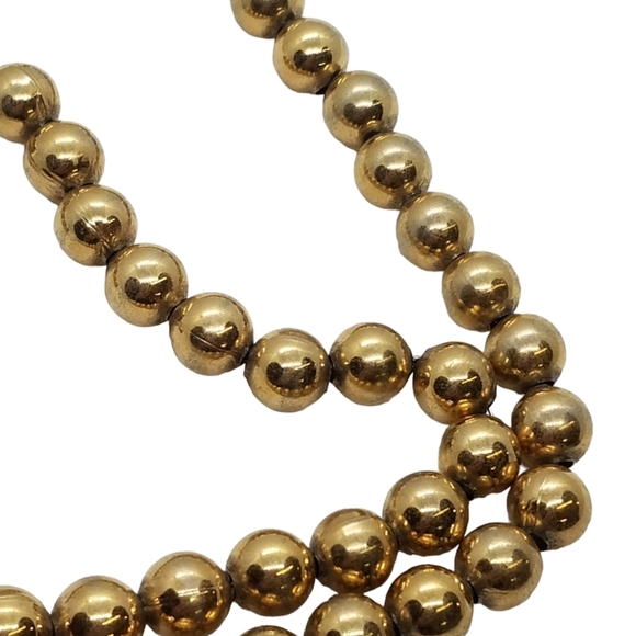 NAPIER VINTAGE GOLDPLATED BEAD NECKLACE - Picture 5 of 5